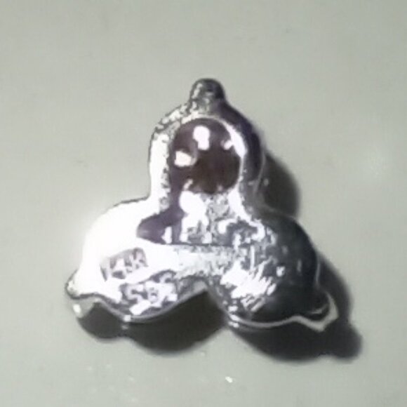 REDUCED!  14Kt White Gold 0.40ctw Chocolate Diamond 3-Stone Slide - Picture 5 of 5